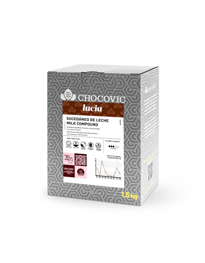 Глазурь молочная жировая Chocovic Lucia (1,5 кг)